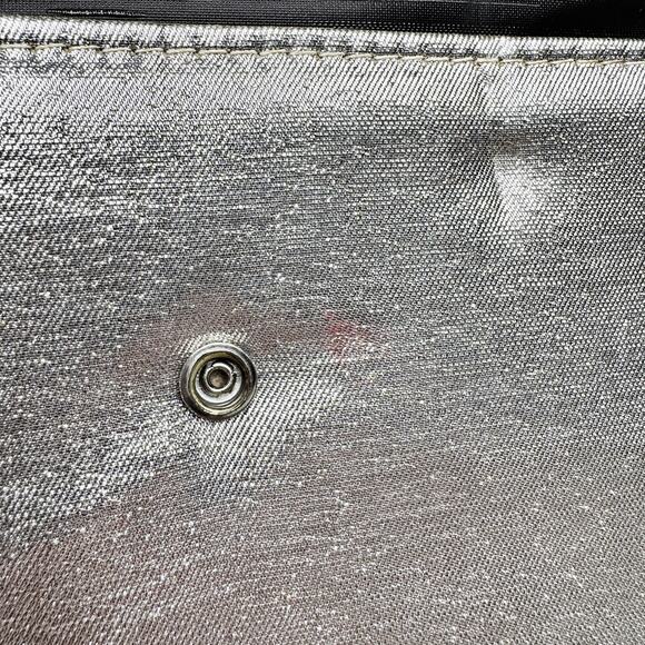 VINTAGE Silver Small Purse Clutch Fancy Evening Bag - Picture 5 of 11